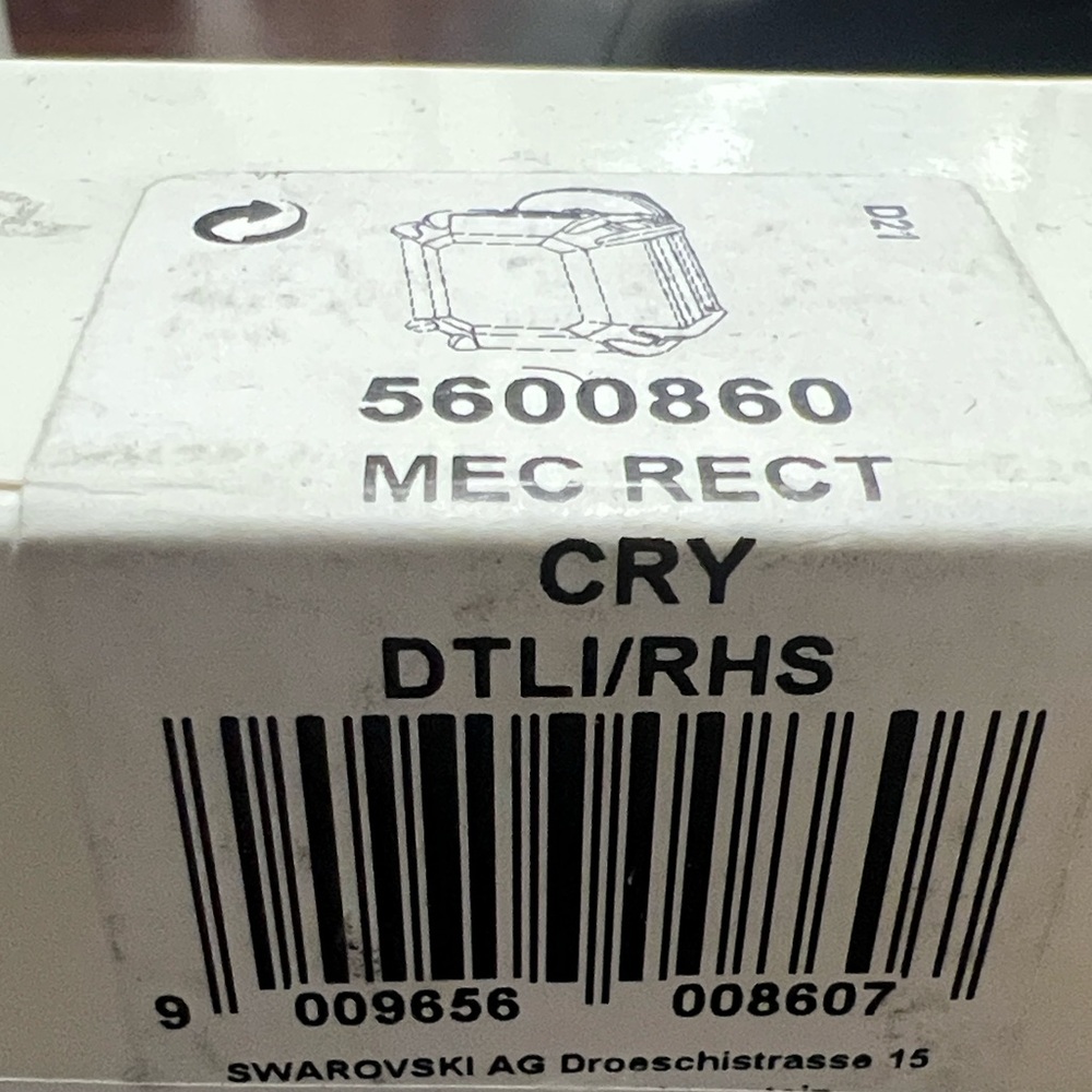 Swarovski Mesmera Rectangular Stud Earring In Cry… - image 7